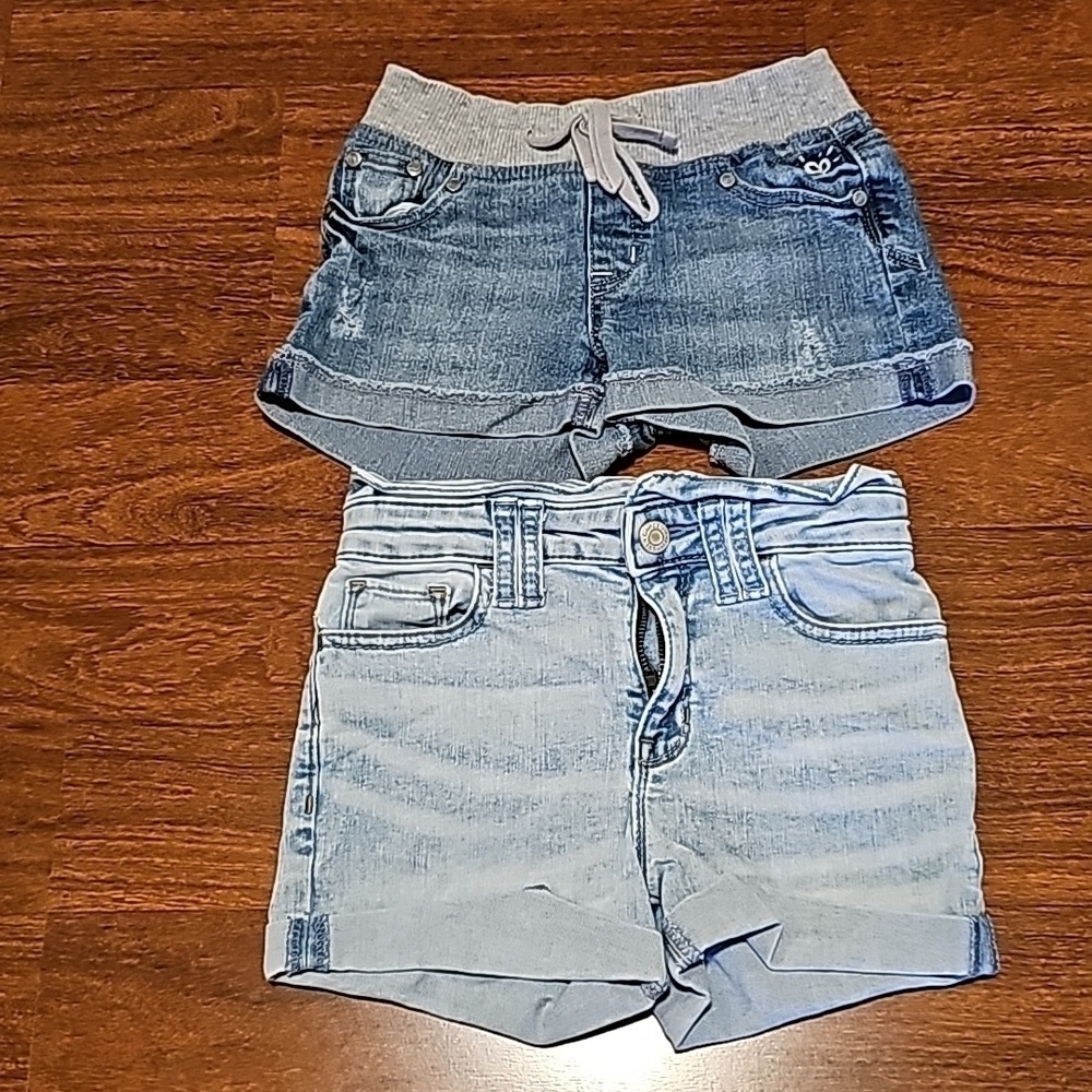 Gap Denim Stretch High Waist Shorts & Justice Girls Shorts S 8